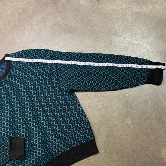 Vintage Reed St. James Wool Blend Geometric Crewneck Sweater Made in USA - Picture 6 of 8